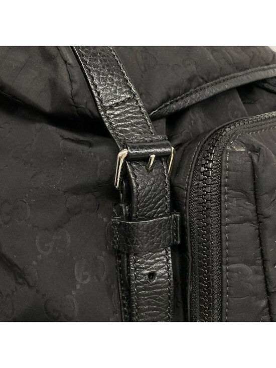 Gucci Backpack GG Pattern Black Leather main image 10